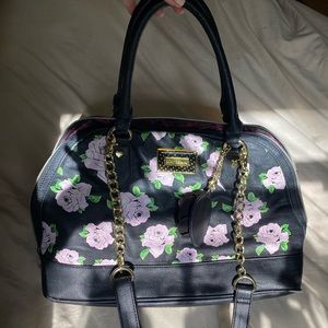 Betsey Johnson Purple Flower Purse